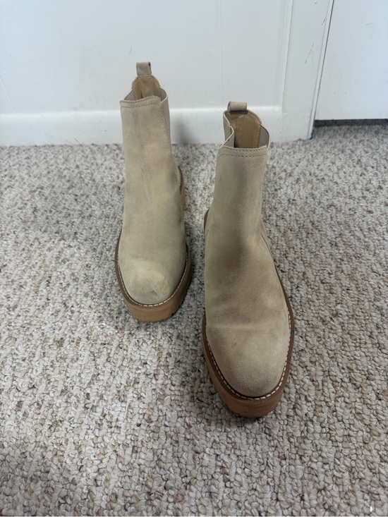 Sam Edelman Shoes - Sam Edelman  Tan Leather & Fabric ankle boots - Size 8.5M